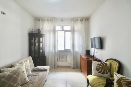 Sala de apartamento para alugar com 1 quarto, 75m² em Jardim Belmar, Guarujá