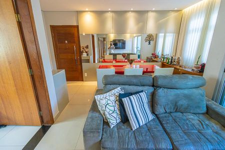 sala de apartamento à venda com 3 quartos, 85m² em Ipiranga, Belo Horizonte