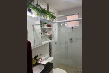 Banheiro de apartamento para alugar com 2 quartos, 70m² em Santa Mônica, Uberlândia