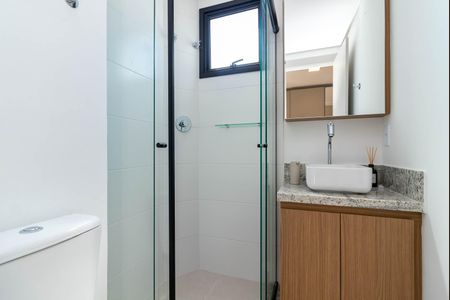 Apartamento para alugar com 25m², 1 quarto e sem vagaBanheiro da Suíte