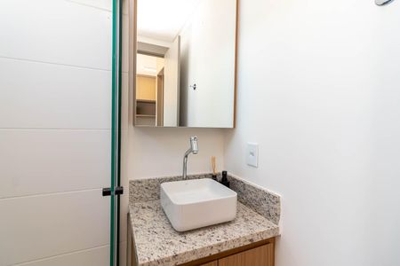 Banheiro de apartamento para alugar com 1 quarto, 25m² em Vila Dom Pedro Ii, São Paulo