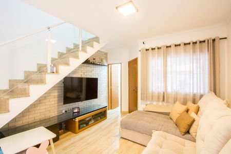 Sala de TV de casa para alugar com 3 quartos, 125m² em Campestre, Santo André