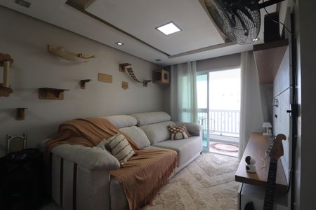 Sala de apartamento à venda com 3 quartos, 80m² em Parque Itrapoã, Santo André