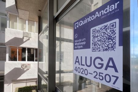 Apartamento para alugar com 72m², 2 quartos e 1 vagaFachada | Adesivo/Placa Quintoandar instalado (2º andar)