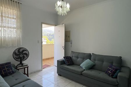 Sala de apartamento para alugar com 2 quartos, 55m² em José Menino, Santos