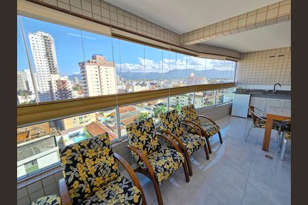 Varanda de apartamento para alugar com 3 quartos, 120m² em Aviação, Praia Grande