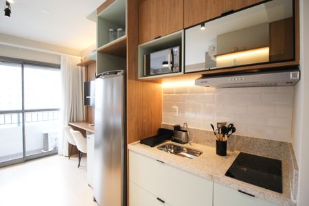Studio para alugar com 25m², 1 quarto e sem vagaCozinha