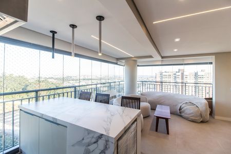 Sala  de apartamento à venda com 3 quartos, 119m² em Centro Comercial Jubran, Barueri
