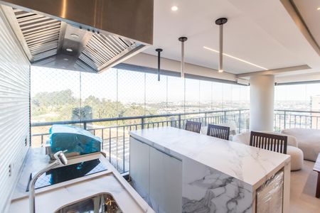 Varanda gourmet de apartamento à venda com 3 quartos, 119m² em Centro Comercial Jubran, Barueri