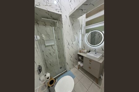 Banheiro de apartamento à venda com 1 quarto, 30m² em São Conrado, Rio de Janeiro