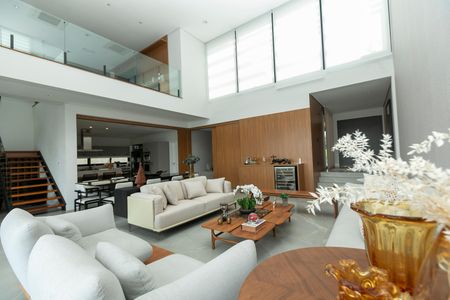 SALA DOIS AMBIENTES de casa de condomínio à venda com 4 quartos, 421m² em Mont Blanc Résidence, Campinas