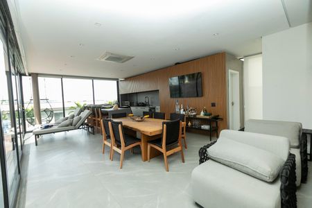 ÁREA GOURMET de casa de condomínio à venda com 4 quartos, 421m² em Mont Blanc Résidence, Campinas