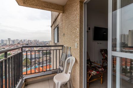 Varanda da Sala de apartamento para alugar com 1 quarto, 46m² em Vila Basileia, São Paulo