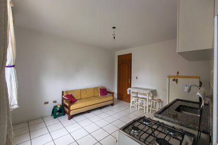 Sala de apartamento para alugar com 1 quarto, 34m² em Vila Caiçara, Praia Grande