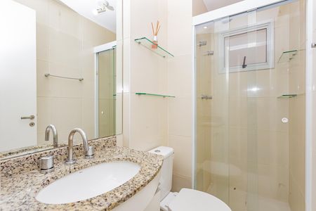 Apartamento para alugar com 59m², 2 quartos e 1 vaga Apartamento para alugar com 59m², 2 quartos e 1 vagaBanheiro da Suíte