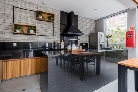 Studio para alugar com 38m², 1 quarto e 1 vagaChurrasqueira