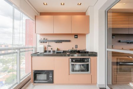 Varanda gourmet de kitnet/studio para alugar com 1 quarto, 38m² em Pinheiros, São Paulo