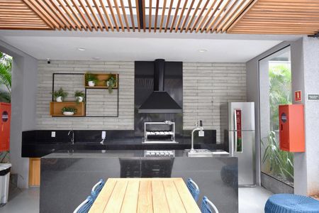 Studio para alugar com 37m², 1 quarto e 1 vagaChurrasqueira