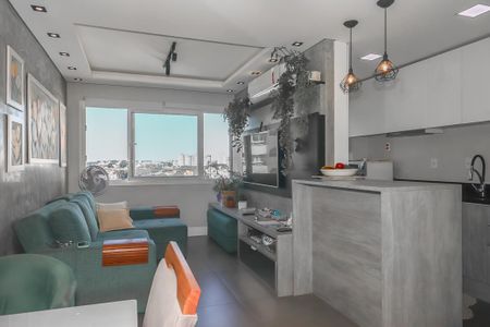 Sala de apartamento à venda com 2 quartos, 60m² em São Sebastião, Porto Alegre