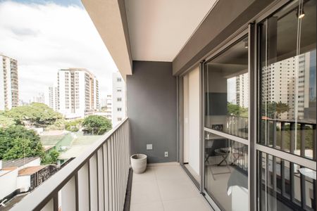 Varanda de kitnet/studio para alugar com 1 quarto, 22m² em Vila Clementino, São Paulo