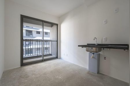 Sala/Cozinha de apartamento para alugar com 1 quarto, 25m² em Pinheiros, São Paulo