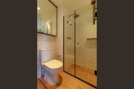 Studio para alugar com 29m², 1 quarto e sem vaga Studio para alugar com 29m², 1 quarto e sem vagaBanheiro