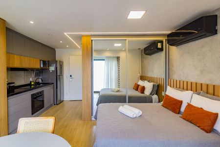 Apartamento à venda com 27m², 1 quarto e 1 vaga Apartamento à venda com 27m², 1 quarto e 1 vagaSala - Quarto