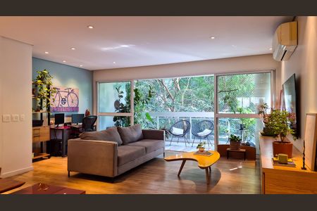 sala  de apartamento à venda com 3 quartos, 132m² em Vila Andrade, São Paulo