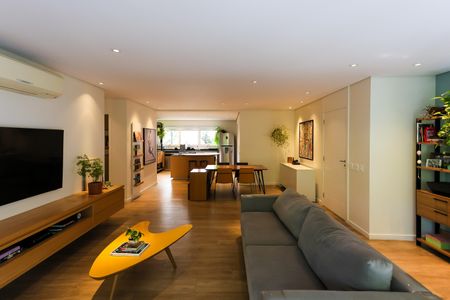 sala  de apartamento à venda com 3 quartos, 132m² em Vila Andrade, São Paulo