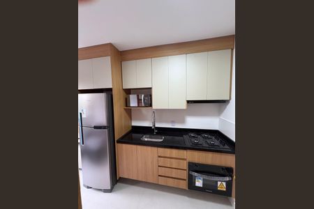 Cozinha de apartamento para alugar com 1 quarto, 30m² em Jardim Oriental, São Paulo