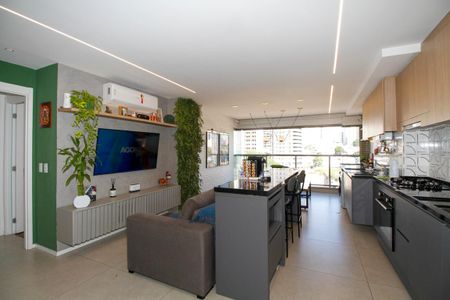Ambientes Integrados (Sala, Cozinha e Varanda) de apartamento à venda com 2 quartos, 78m² em Vila Anglo Brasileira, São Paulo