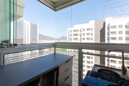 Varanda da Sala de kitnet/studio para alugar com 1 quarto, 33m² em Santo Cristo, Rio de Janeiro