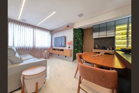 Sala  de apartamento à venda com 2 quartos, 85m² em Calafate, Belo Horizonte