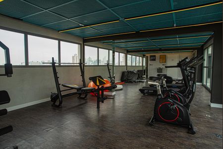 Studio para alugar com 27m², 1 quarto e sem vaga Studio para alugar com 27m², 1 quarto e sem vagaÁrea comum - Academia