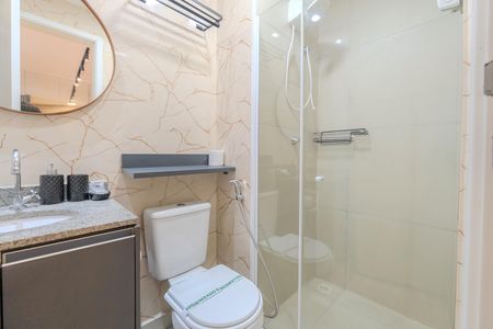 Studio para alugar com 27m², 1 quarto e sem vaga Studio para alugar com 27m², 1 quarto e sem vagaBanheiro