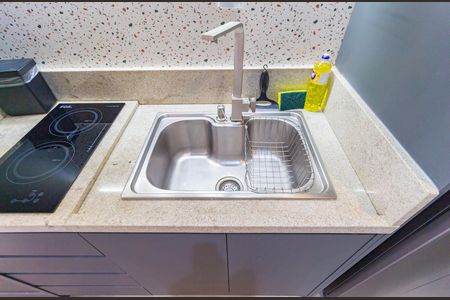 Studio para alugar com 26m², 1 quarto e sem vagaDetalhe - Cozinha