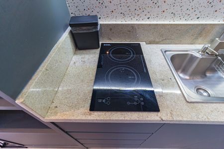 Studio para alugar com 26m², 1 quarto e sem vagaDetalhe - Cozinha