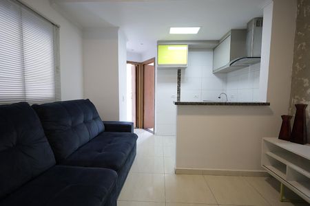 Sala de apartamento para alugar com 2 quartos, 83m² em Jardim Cristiane, Santo André