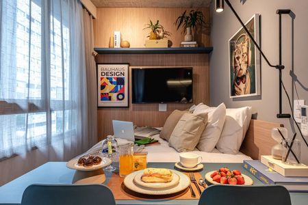 Studio à venda com 19m², 1 quarto e sem vaga