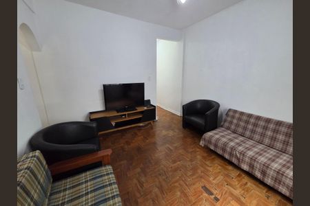 Sala de apartamento para alugar com 1 quarto, 45m² em Guilhermina, Praia Grande