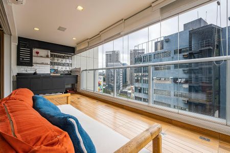 Varanda de apartamento à venda com 1 quarto, 58m² em Pinheiros, São Paulo