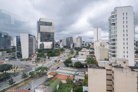 Varanda - Vista de apartamento à venda com 1 quarto, 58m² em Pinheiros, São Paulo