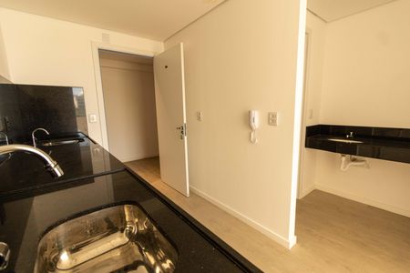 Cozinha de kitnet/studio à venda com 1 quarto, 32m² em Estoril, Belo Horizonte