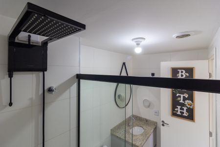 Banheiro da Suíte de apartamento à venda com 1 quarto, 34m² em Pinheiros, São Paulo