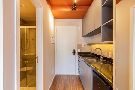 Studio para alugar com 19m², 1 quarto e sem vaga Studio para alugar com 19m², 1 quarto e sem vagaStudio - Cozinha