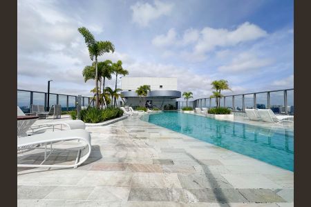 Studio para alugar com 32m², 1 quarto e 1 vagaPiscina