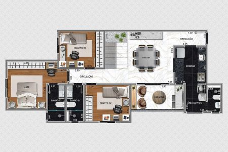 Apartamento à venda com 3 quartos, 90m² em Calafate, Belo Horizonte