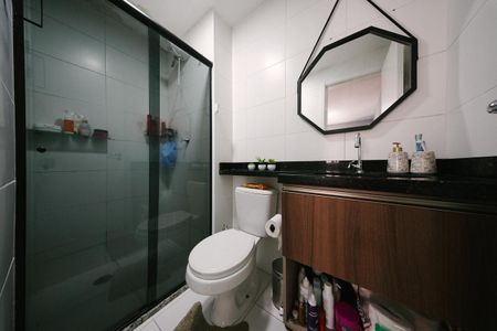 Apartamento para alugar com 28m², 1 quarto e sem vaga Apartamento para alugar com 28m², 1 quarto e sem vagaBanheiro da Suíte