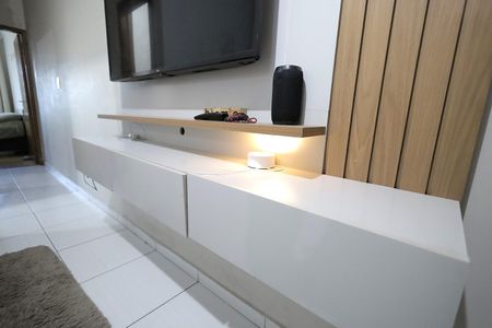 Sala de apartamento à venda com 2 quartos, 56m² em Vila Tibiriçá, Santo André