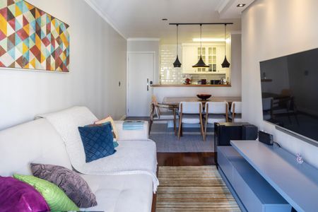 Sala de apartamento à venda com 2 quartos, 70m² em Cidade Monções, São Paulo